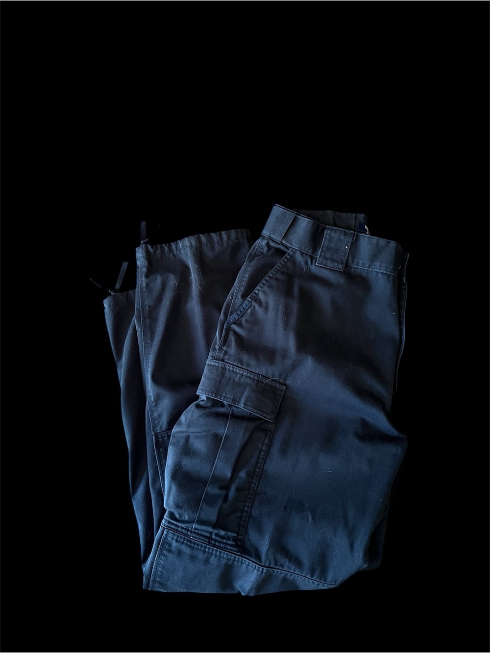 Men's Black Tactical Pants with Utility Pockets
